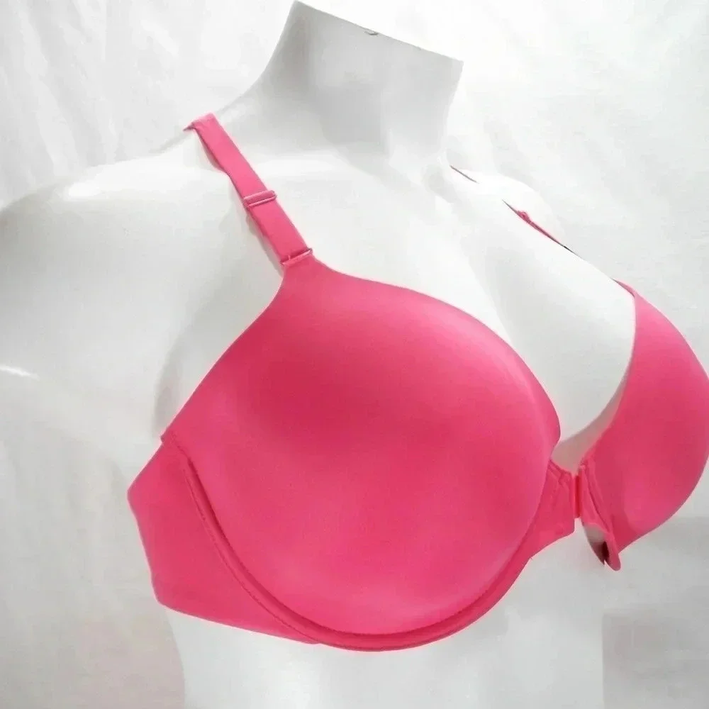 36DD Paramour 235047 Abbie‎ Front CloseT-Back Bra Pink NWT - Picture 2 of 12